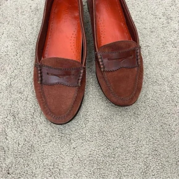 G.H. Bass Whitney Weejuns Loafer Size 10 Brown Hairy Suede - Picture 3 of 12